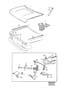 Diagram Boot lid components, Trunk lid components for your Volvo