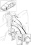 Image of ABS Wheel Speed Sensor Bracket (Front). Mounting bracket for. image for your 2002 Volvo V70   
