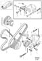 Diagram Auxiliary aggregate suspension, auxiliary belt drive for your 2006 Volvo XC90