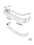 Diagram Front bumper for your Volvo 960