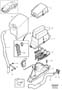 Diagram Electrical distribution centre, central electrical unit for your 2002 Volvo C70