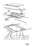 Diagram Roof hatch for your 1983 Volvo 760