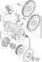 Diagram Crank mechanism 6cyl turbo for your 2003 Volvo V70 2.4l 5 cylinder Turbo