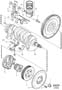 Diagram Crank mechanism 6cyl w/o turbo for your 1999 Volvo V70 2.3l 5 cylinder Turbo