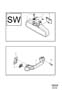 Diagram Interior rear wiew mirror Courtesy handle for your 2024 Volvo V60
