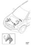 Diagram Cable harness engine compartment related parts for your 2016 Volvo XC90