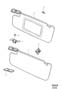 Diagram Sun visor, sunvisor for your 2005 Volvo XC90