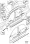 Diagram Trim mouldings for your 1975 Volvo