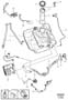 Diagram Fuel tank and connecting parts 5-Cylinder TURBO The code key is under group 81. 5-Cylinder without TURBO for your 2010 Volvo C30